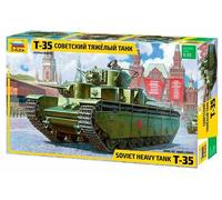 T-35 Heavy Soviet Tank 1:35 Plastic Model Kit ZVEZDA