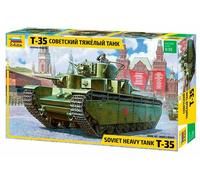 T-35 Heavy Soviet Tank 1:35 Plastic Model Kit ZVEZDA