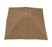 T 3x4m Outdoor Square Umbrella Cover Waterproof Khaki Canopy for Patio Table Umbrella HeavyDuty Protective Fabric Fits 4x (13x9.8ft) Models