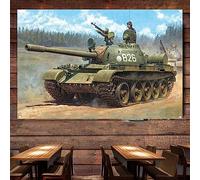 T-55 USSR Medium Tank, Heavy Armor Weapons Poster Wall Decor Banner, Show Your Passion for Military History with This WWII Wall Flag