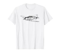 T-6 Texan American WW2 Trainer Plane Flying T-Shirt