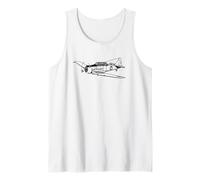 T-6 Texan American WW2 Trainer Plane Flying Tank Top