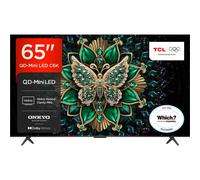 TCL 65C6K-UK 65 Inch QD-Mini LED TV, 4K HDR Premium 1000nits, Smart TV Powered by Google TV (Dolby Vision IQ & Atmos, Onkyo 2.1 Sound System, 144Hz Motion Clarity Pro)