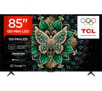 TCL 85C6K-UK 85Inch QD-Mini LED TV, 4K HDR Premium, Smart TV Powered by Google TV (Dolby Vision IQ & Atmos, Matte HVA Panel, Onkyo 2.1 Sound System, 144Hz Motion Clarity Pro)