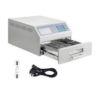 T-962,T-962A,T-962C Automatic Reflow Soldering Machine, Reflow Oven, Professional Infrared Heater Soldering Machine with Hot Air Circulation for PCB SMT Soldering Proofing T~962A
