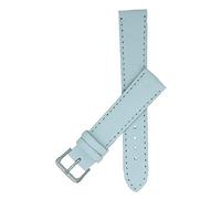 T A Extra Long White Calf Grain Genuine Leather Watch Strap 10mm to 22mm. (14mm, Gilt)