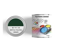 T A Paints Ltd Floor Paint Quick Drying 1L British Racing Green BS 14 C 39 For Concrete, Garage Workshops, Factory & Showroom Floors On Brick, Stone, Wooden and Metal Floors Hard Wearing