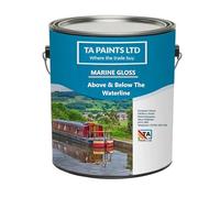 T A Paints Ltd Marine Boat Barge Primer Undercoat Anti Corrosive Universal PU Enamel Primer Wood Metal Ply Timber Above & Below Waterline Narrowboat 2.5 Litre Grey