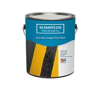 T A Paints Ltd Non Slip Floor Paint 2.5L BS 00 A 05 Grey Hard Wearing Polyurethane Floor Paint Garage Workshop Factory Concrete Wood Metal Stone & Brick