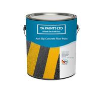 T A Paints Ltd Non Slip Floor Paint Multi Concrete Garage Steps Factory Floor Brick Stone Wood Metal Floors Packing may vary (2.5L Yellow BS 08 E 51)