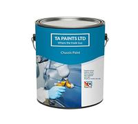 T A Paints Ltd Semi-Gloss Chassis Paint Suitable for Car, Military, Vans, Off Road, Forklift Truck and Commercial Vehicles (1 Litre, Semi Gloss Black)
