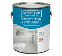 T A Paints Ltd Universal Floor Paint - Hardwearing Industrial Floor Coating - Suitable for Metal, Wood, Concrete & Brick - Ideal for Garages & Factories (1 Litre, RAL 7024, Grey)