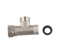 T Adapter 3 Way Valve Compatible with Bath Toilet Bidet Sprayer and Shower Head G1/2 Inlet Stainless Steel