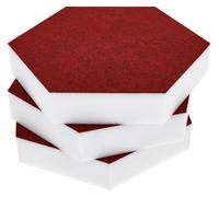 t.akustik Hexagon Melamine Bordeaux 50