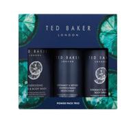 T.Baker Men Body Care Trio Gift Set with Bergamot & Vetiver Power Pack Deodorant, Body Spray, Hair & Body Wash, Vegan-Friendly, Cruelty-Free Grooming Gifts for Men
