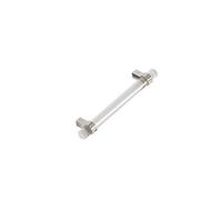 T Bar Glass Cabinet Handles in Satin Nickel with 128mm Centres
