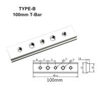 T Bar Sliding Jig Made from Premium Aluminium Alloy, for DIY Projects (100mm Type B)