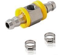 T Barb Adapter Fuel Pressure Gauge Sensor Connector Made Of Stainless Steel For 3/8 And 1/2 Fuel Lines Suitable For Secure And Accurate Fuel System Installation(A)