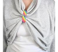 T & Belle; Rainbow Print Breastfeeding Clothing Clip