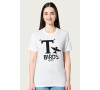 T Birds Black Logo Grease Relaxed Fit T-Shirt Grease White XXL