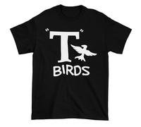 T-Birds Grease Fancy Dress T Shirt - Mens or Womens (Large, Black)