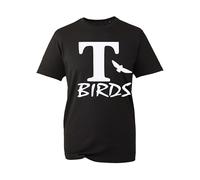 T-Birds Mens T Shirt Retro Movie Danny Fancy Dress Top Fashion Grease Fan New Unisex Gift top(Black, 4XL)