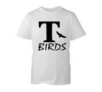 T-Birds Mens T Shirt Retro Movie Danny Fancy Dress Top Fashion Grease Fan New Unisex Gift top(White, XL)