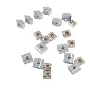 T Block Square Nut M3 M4 M5 M6 M8 T-Track Sliding Hammer Nut for 20 30 40 45 Aluminum Profile Slot Connector Accessor(2020-M6-50PCS)