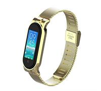 T-BLUER Bracelet Compatible with Xiaomi Mi Band 5/Mi Band 6, Replacement Stainless Steel Strap for Xiaomi Miband 5/Miband 6 Bracelet Accessories for Women Men without Tracker Included