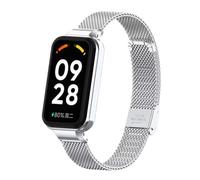 T-BLUER Compatible for Xiaomi Redmi Band 2 Strap,Stainless Steel Metal Replacement Band Bracelet Wristband Accessories with Metal Frame for Xiaomi Smart Band 8 Active