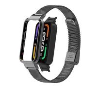 T-BLUER Compatible for Xiaomi Redmi Smart Band Pro Strap,Redmi Smart Band Pro Stainless Steel Metal Replacement Bands Straps Watchband Accessories for Xiaomi Redmi Smart Band Pro Bracelet