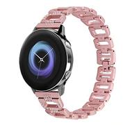 T-BLUER Compatible With Samsung Galaxy Watch Active 40mm/Galaxy Watch 42mm Strap for Women, Bling Jewelry Bracelet Adjustable Stainless Steel Metal Bands Bangle Straps Rose Gold Silver Black
