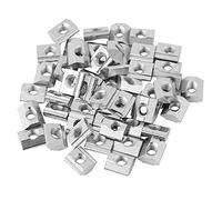 T Bolts For T Track, 3030 Extrusion Nut M6, T Nuts M6, 50Pcs T Nuts T-Slot Hammer Head Fastener Nut Carbon Steel T Sliding Nuts Hammer Nut Block Square Nuts EU Type 20/30 M4/ M5/ M6 Thread for Alumin