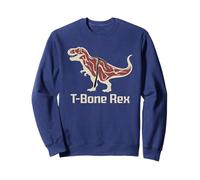 T-bone Steak Dino Tbone T Bone Meat Beef Dinosaur Foodie Sweatshirt