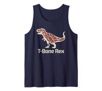 T-Bone Steak Dino Tbone T Bone Meat Beef Dinosaur Foodie Tank Top