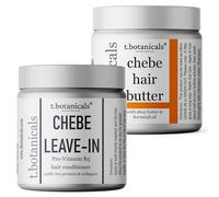 t.botanicals Chebe and Chebe Butter Set in Shine Conditioner, Locks Promote Longer and Stronger Growth, Thickening Eliminates Hair Breakage with