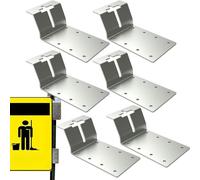 T brackets for wood, steel, easy to install, mounting bracket for T-posts, for fences, garden, woodwork, house repair and aviary assembly