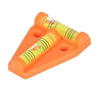 T Bubble Level, Cross Check Leveler Measurement Instrument Measurement Instrument with Installation Hole Measuring Tool for Camera, Furniture (Orange)