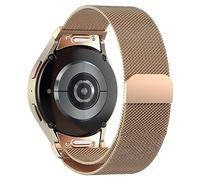 T-Buckle Closure Milanese Bands for Samsung Galaxy Watch 6/5/4 Band 40mm 44mm/6 Classic 47mm 43mm Women Men,One Click Attachment,No Gap Magnetic Stainless Steel strap for Galaxy watch 5 Pro band 45mm,