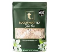T. Buckwheat Tea - Herbal Tea, Caffeine-Free, Gluten-Free, Pregnancy-Safe, Keto-Friendly, Soba-cha, Smooth & Nutty Flavour, Premium Quality, 15 Tea Bags, 3x Use