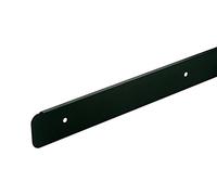 T&C™ 38mm-40mm Kitchen Worktop Finishing Profiles 10mm Radius Top & Bottom - Hand Finished - Diamond Black Finish (630mm Long Worktop End Cap)