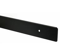 T&C™ 38mm-40mm Kitchen Worktop Finishing Profiles 6mm Radius Top & Bottom - Hand Finished - Diamond Black Finish (670mm Long Breakfast Bar End Cap)