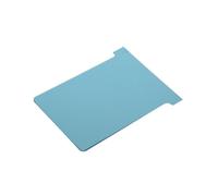T-Card Pack of 100 Index Cards for Planning Boards, Durable Plastic T-Cards for Scheduling, Office & Project Management Use (Blue, Size 2 48x85mm, Millimeters)