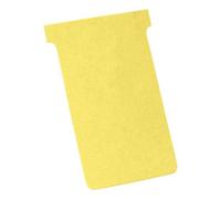 T-Cards 160gsm Tab Top 15mm W124x Bottom W112x Full H180mm Size 4 Yellow Ref 2004004 [Pack 100] + Free finchley Refill Pen (5)