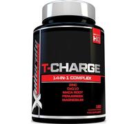 T-Charge Testosterone Booster for Men Supplement - 180 Vegetarian Capsules - Complex with 14 Active Ingredients Including Zinc, Magnesium & Maca Root - Made in the UK - Xellerate Nutrition