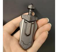 T-Conceal EDC Sword Decompression Fidget Slider - Stress Relief for Adults, Magnetic Metal Anti-Anxiety Office Desk Toy (Grey)