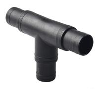 T connector for pool solar heating system bypass kit to connect multiple pool heaters with plastic construction