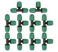 T-Connector Three-Way Joint, Pipe Tee Fitting for Water Plumbing System, Plastic PVC T-Junction for Garden Irrigation Hose Connection Pipe Splitter