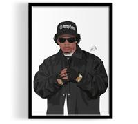 T.CROWE A2 Eazy E Unique Inspired Print Poster - Eazy E Pop Art Set - Hip Hop Rap Wall Hanging Home Décor - Man Cave Art for Rap Lovers - Eazy E Wall Art - Premium Print