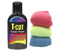 T-Cut BLACK Colour Fast Polish 500ml + 3 Microfibre Cloths